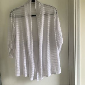 SIMPLY NOELLE Sz XS White Mesh Beach Swim Cover Up/Wrap